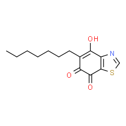ChemSpider 2D Image | 5-Heptyl-4-hydroxy-1,3-benzothiazole-6,7-dione | C14H17NO3S