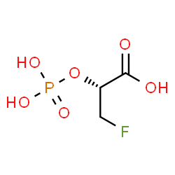 ChemSpider 2D Image | (2R)-3-Fluoro-2-(phosphonooxy)propanoic acid | C3H6FO6P