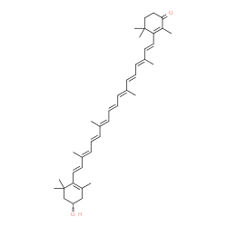 ChemSpider 2D Image | (3'S)-3'-Hydroxy-beta,beta-caroten-4-one | C40H54O2