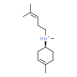 ChemSpider 2D Image | (1S)-N,4-DIMETHYL-N-(4-METHYLPENT-3-ENYL)CYCLOHEX-3-ENAMINIUM | C14H26N