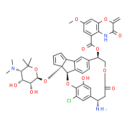 ChemSpider 2D Image | C-1027 chromophore-III | C43H44ClN3O13