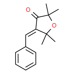 ChemSpider 2D Image | 4-Benzylidene-2,2,5,5-tetramethyl-dihydro-furan-3-one | C15H18O2