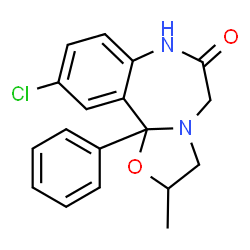 ChemSpider 2D Image | Oxazolam | C18H17ClN2O2