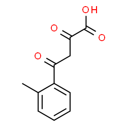ChemSpider 2D Image | 4-(2-Methylphenyl)-2,4-dioxobutanoic acid | C11H10O4