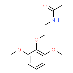 ChemSpider 2D Image | N-[2-(2,6-Dimethoxyphenoxy)ethyl]acetamide | C12H17NO4