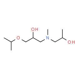 ChemSpider 2D Image | 1-[(2-Hydroxypropyl)(methyl)amino]-3-isopropoxy-2-propanol | C10H23NO3