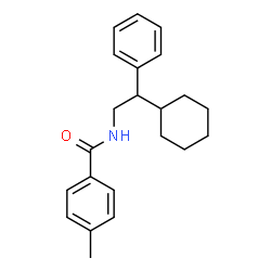 ChemSpider 2D Image | N-(2-Cyclohexyl-2-phenylethyl)-4-methylbenzamide | C22H27NO