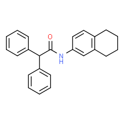 ChemSpider 2D Image | 2,2-Diphenyl-N-(5,6,7,8-tetrahydro-2-naphthalenyl)acetamide | C24H23NO