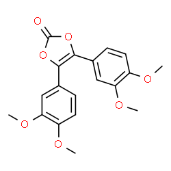 ChemSpider 2D Image | 4,5-Bis(3,4-dimethoxyphenyl)-1,3-dioxol-2-one | C19H18O7