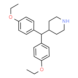 ChemSpider 2D Image | 4-[Bis(4-ethoxyphenyl)methyl]piperidine | C22H29NO2