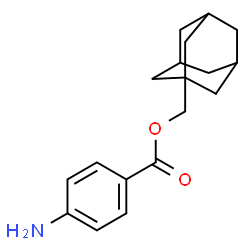 ChemSpider 2D Image | Adamantan-1-ylmethyl 4-aminobenzoate | C18H23NO2