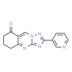 ChemSpider 2D Image | 2-Pyridin-3-yl-6,7-dihydro-5H-[1,2,4]triazolo[5,1-b]quinazolin-8-one | C14H11N5O