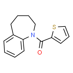 ChemSpider 2D Image | 2,3,4,5-Tetrahydro-1H-1-benzazepin-1-yl(2-thienyl)methanone | C15H15NOS