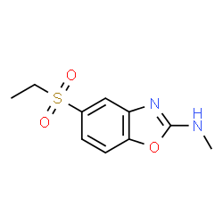 ChemSpider 2D Image | 5-(Ethylsulfonyl)-N-methyl-1,3-benzoxazol-2-amine | C10H12N2O3S