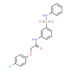 ChemSpider 2D Image | 2-(4-Chlorophenoxy)-N-[3-(phenylsulfamoyl)phenyl]acetamide | C20H17ClN2O4S