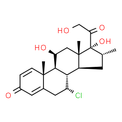ChemSpider 2D Image | Alclometasone | C22H29ClO5