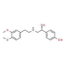 ChemSpider 2D Image | (−)-Denopamine | C18H23NO4