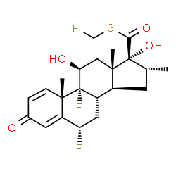 ChemSpider 2D Image | Fluticasone | C22H27F3O4S