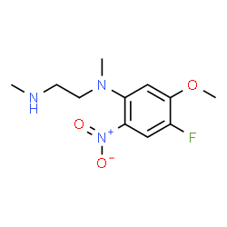 ChemSpider 2D Image | N-(4-Fluoro-5-methoxy-2-nitrophenyl)-N,N'-dimethyl-1,2-ethanediamine | C11H16FN3O3