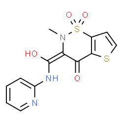 ChemSpider 2D Image | (3Z)-3-[Hydroxy(2-pyridinylamino)methylene]-2-methyl-2,3-dihydro-4H-thieno[2,3-e][1,2]thiazin-4-one 1,1-dioxide | C13H11N3O4S2