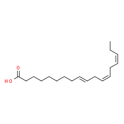 ChemSpider 2D Image | (9E,12Z,15Z)-9,12,15-Octadecatrienoic acid | C18H30O2
