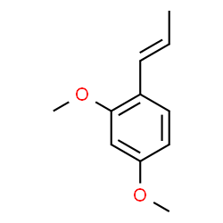 ChemSpider 2D Image | 2,4-Dimethoxy-1-[(1E)-1-propen-1-yl]benzene | C11H14O2