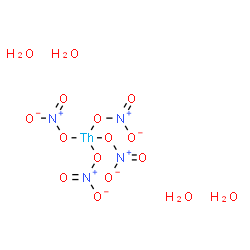 ChemSpider 2D Image | Tetrakis(nitrato-kappaO)thorium tetrahydrate | H8N4O16Th