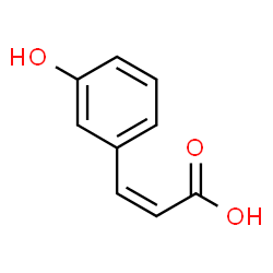 ChemSpider 2D Image | cis-3-coumaric acid | C9H8O3