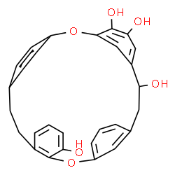 ChemSpider 2D Image | 2,15-Dioxapentacyclo[22.2.2.1~3,7~.1~10,14~.0~16,21~]triaconta-1(26),3(30),4,6,10(29),11,13,16,18,20,24,27-dodecaene-4,5,8,17-tetrol | C28H24O6