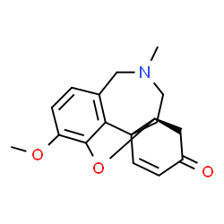 ChemSpider 2D Image | (4aR)-3-Methoxy-11-methyl-4a,5,9,10,11,12-hexahydro-6H-[1]benzofuro[3a,3,2-ef][2]benzazepin-6-one | C17H19NO3