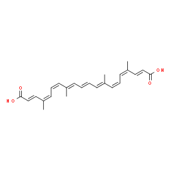 ChemSpider 2D Image | (2E,4Z,6Z,8E,10E,12E,14Z,16Z,18E)-4,8,13,17-Tetramethyl-2,4,6,8,10,12,14,16,18-icosanonaenedioic acid | C24H28O4