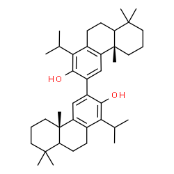 ChemSpider 2D Image | (5xi)-12-[(5xi)-13-Hydroxy-14-isopropylpodocarpa-8,11,13-trien-12-yl]-14-isopropylpodocarpa-8,11,13-trien-13-ol | C40H58O2