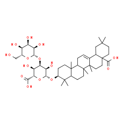 ChemSpider 2D Image | (3beta)-28-Hydroxy-28-oxoolean-12-en-3-yl 3-O-beta-D-allopyranosyl-beta-D-allopyranosiduronic acid | C42H66O14