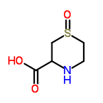 InChI=1/C5H9NO3S/c7-5(8)4-3-10(9)2-1-6-4/h4,6H,1-3H2,(H,7,8)