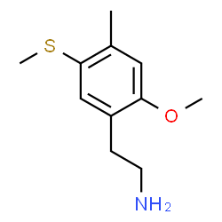 ChemSpider 2D Image | 2-[2-Methoxy-4-methyl-5-(methylsulfanyl)phenyl]ethanamine | C11H17NOS