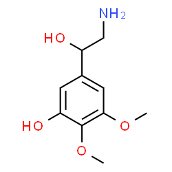 ChemSpider 2D Image | 5-(2-Amino-1-hydroxyethyl)-2,3-dimethoxyphenol | C10H15NO4