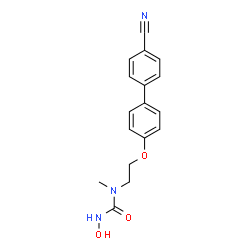 ChemSpider 2D Image | 1-{2-[(4'-Cyano-4-biphenylyl)oxy]ethyl}-3-hydroxy-1-methylurea | C17H17N3O3