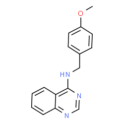 ChemSpider 2D Image | N-(4-Methoxybenzyl)-4-quinazolinamine | C16H15N3O