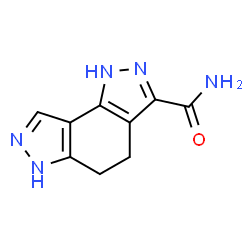 ChemSpider 2D Image | 1,4,5,6-Tetrahydropyrazolo[3,4-e]indazole-3-carboxamide | C9H9N5O