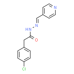 ChemSpider 2D Image | 2-(4-chlorophenyl)-N-(pyridin-4-ylmethylideneamino)acetamide | C14H12ClN3O