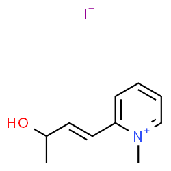 ChemSpider 2D Image | 2-(3-hydroxybut-1-enyl)-1-methylpyridinium iodide | C10H14INO