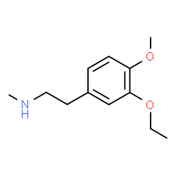 ChemSpider 2D Image | 2-(3-Ethoxy-4-methoxyphenyl)-N-methylethanamine | C12H19NO2