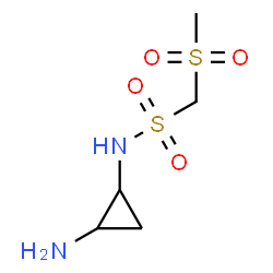 ChemSpider 2D Image | N-(2-Aminocyclopropyl)-1-(methylsulfonyl)methanesulfonamide | C5H12N2O4S2