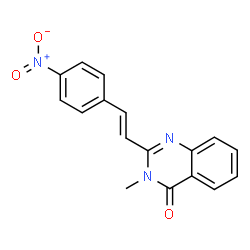 ChemSpider 2D Image | 3-Methyl-2-[2-(4-nitro-phenyl)-vinyl]-3H-quinazolin-4-one | C17H13N3O3