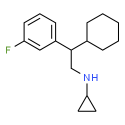 ChemSpider 2D Image | N-[2-Cyclohexyl-2-(3-fluorophenyl)ethyl]cyclopropanamine | C17H24FN