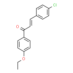 ChemSpider 2D Image | (2E)-3-(4-Chlorophenyl)-1-(4-ethoxyphenyl)-2-propen-1-one | C17H15ClO2