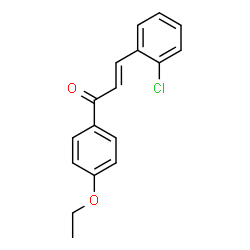 ChemSpider 2D Image | (2E)-3-(2-Chlorophenyl)-1-(4-ethoxyphenyl)-2-propen-1-one | C17H15ClO2