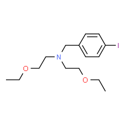 ChemSpider 2D Image | 2-Ethoxy-N-(2-ethoxyethyl)-N-(4-iodobenzyl)ethanamine | C15H24INO2