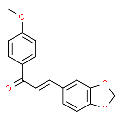 ChemSpider 2D Image | (2E)-3-(1,3-Benzodioxol-5-yl)-1-(4-methoxyphenyl)-2-propen-1-one | C17H14O4