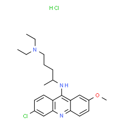 ChemSpider 2D Image | Mepacrine HCl | C23H31Cl2N3O